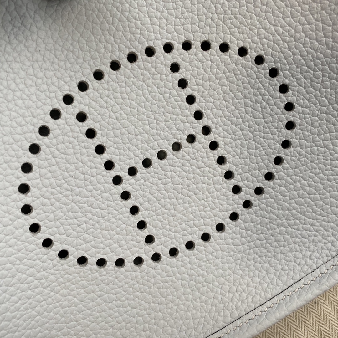 에르메스 미니 에블린16 블루페일 금장